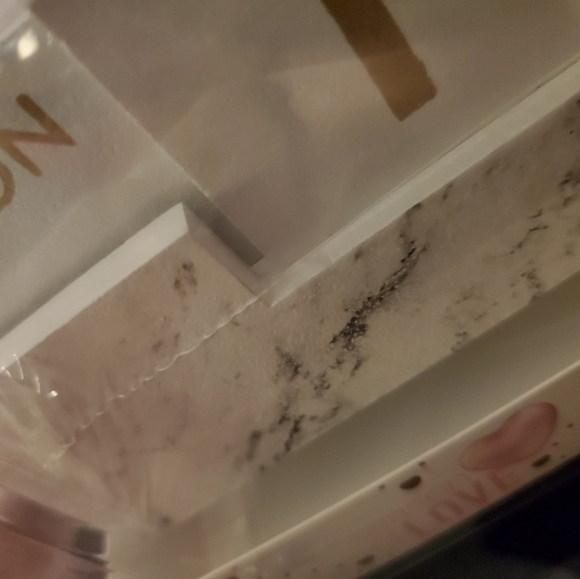 Wood block perpetual calendar marbleized look N.w. - Picture 4 of 5